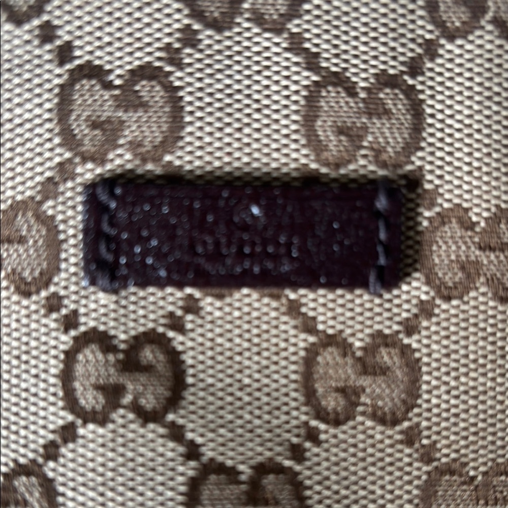 XX SOLD XX Gucci Vintage Tan and Brown Sherry line Crossbody Bag authentic - Picture 4 of 13